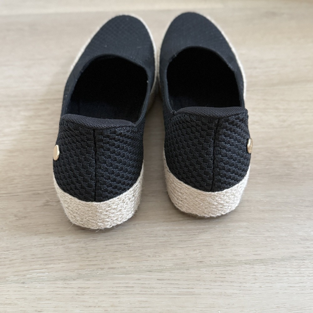 Skechers BOBS Martha Stewart Women's By The Bay Platform Espadrilles Black 10 - Picture 6 of 9